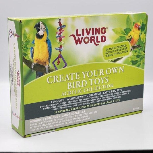 Living World Acrylic DIY Set ชุดของเล่นนกอคลิลิก DIY (ได้ของเล่นอย่างน้อย 4 ชิ้น)