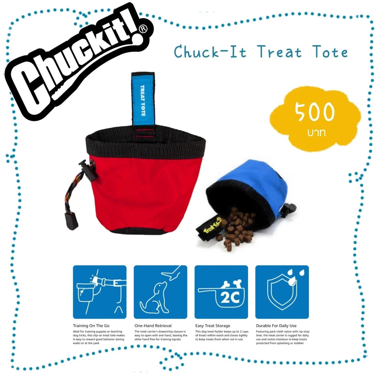 Chuckit treat tote online